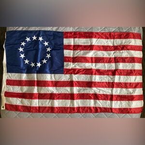 3x5 ft BETSY ROSS Flag SEWN NYLON Embroidered Stars Valley Forge Flag Co. USA